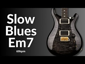 Guitar Backing Track (Slow Blues in E minor)