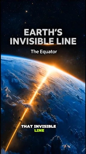 Equator: The Invisible Line That Divides Earth Into Two Worlds 🌍 | Amazing Earth Fact #shorts
