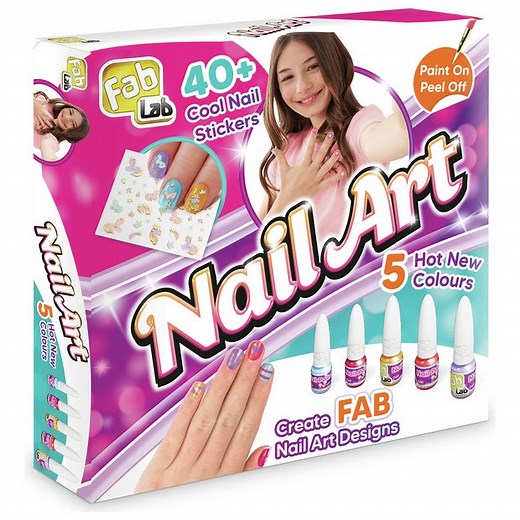 Buy FabLab Nail Art Kids Nail Polish Painting Set | Makeup and beauty toys | Argos