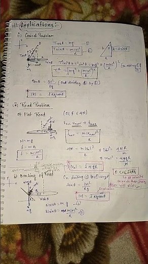 Applications of non uniform circular motion 💯| Class 11| #jee #neet #important