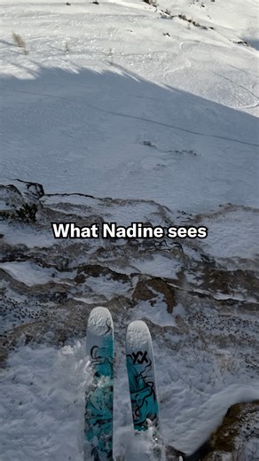 What we see: a no-fall zone 😳. What @nadinewallner sees: the perfect opportunity to send it huge with some serious air time 🔥 #FWT #HomeofFreeride | FIS Freeride World Tour