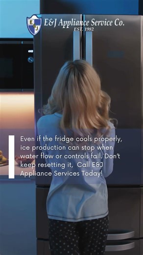 Refrigerator Stop Making Ice?🧊#refrigeratorrepairservice #appliancerepair #kitchenappliances