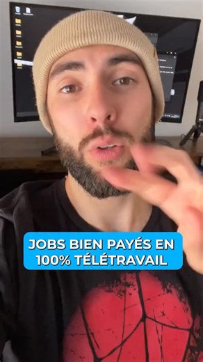 Gabriel Sagnet on Instagram: "Voici deux sites pour trouver des jobs bien payés 100% en télétravail 💻 #astuce #site #job"