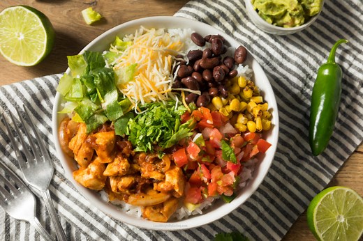 Low Calorie Chicken Burrito Bowl (Healthy   Easy) - Lose Weight By Eating