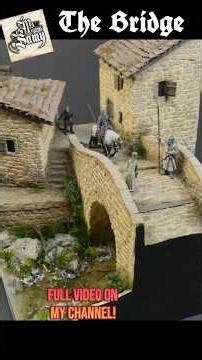 The Bridge #miniature #craft #tutorial #diy #diorama #medieval #art #crafting