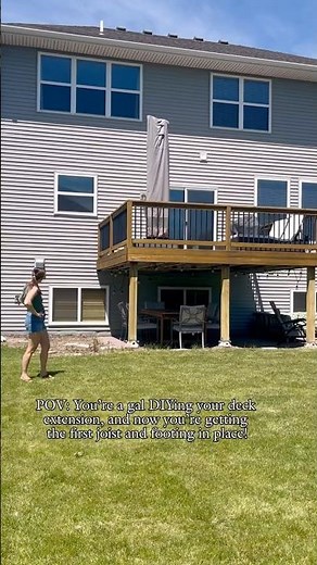 DIY deck build - first footings in!