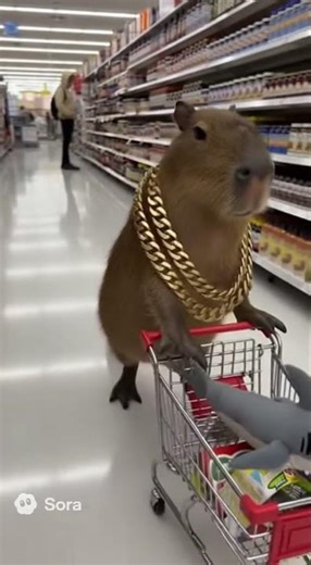 Drippy Capybara shopping the store for some goods!