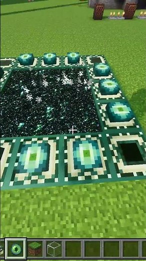 【小技】 1マス！？エンドポータルの作り方#統合版 #マイクラ #小学生 #女子 #minecraft #建築