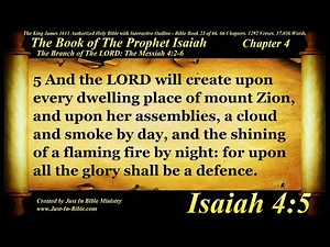 Isaiah Chapter 4 - Bible Book 23 - Holy Bible Audio Text - King James Read Along Bible