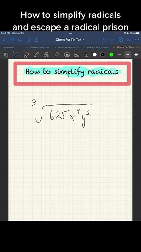 How to simplify radicals #precalc #math #highschool #summerschool #test #algebra