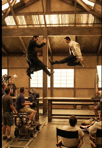 Он чуть не отправил Киану Ривза в НОКАУТ! 😱 #matrix