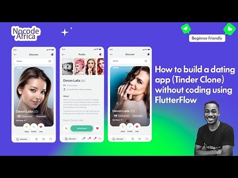 How to build a dating app (Tinder Clone) without coding using FlutterFlow(Complete Tutorial 2023)
