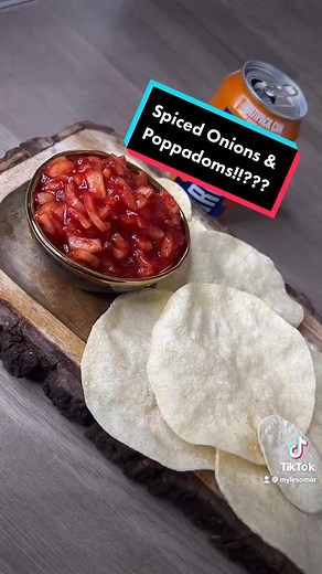 Easy Spiced Onions & Poppadoms Recipe