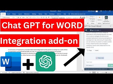 How to add chat GPT in Word | How to use chat GPT in MS word | GPT add-on for Microsoft word