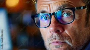 A credit analyst evaluating credit scores, illustrating risk assessment in banking.