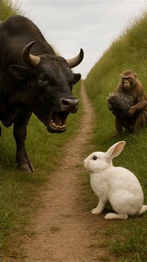 분노한 황소의 맹공, 원숭이의 기습 반격 | Rampaging Bull vs Monkey’s Surprise Counterattack
