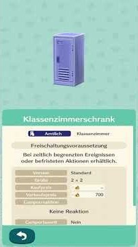 Katalog: Animal Crossing Pocket Camp-Klassenzimmer