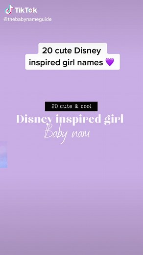 Cute Disney Inspired Girl Names | Part 2 on Our Channel!