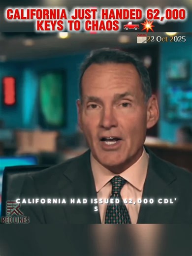🌴 Oh, California… the land of endless sunshine and bottomless foolishness ☀️🤡 Under Governor Newsom’s iron fisted reign of “woke progress,” the state has apparently decided that federal law is optional. In a stunning act of political theater 🎭, California is now handing out Commercial Driver’s Licenses (CDLs) to illegal immigrants like they’re Costco samples 🛻🪪. Yes, the very licenses that allow drivers to operate 80,000 pound rigs hauling food, fuel, and hazardous materials are being given