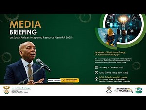 Minister of Electricity and Energy, briefs media on South Africa’s Integrated Resource Plan (IRP).