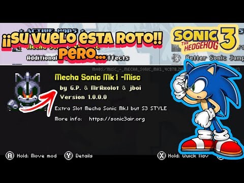 (Mecha Sonic Mk1 Misc Mod) sonic 3 A.I.R android