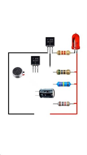 DIY Clap Switch Circuit | Control Light With Sound | Simple Electronics Project #electronic
