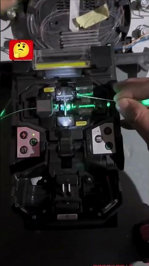 Today, I'll demonstrate how to Splice a fiber optic cable one Red light and the other green ligh