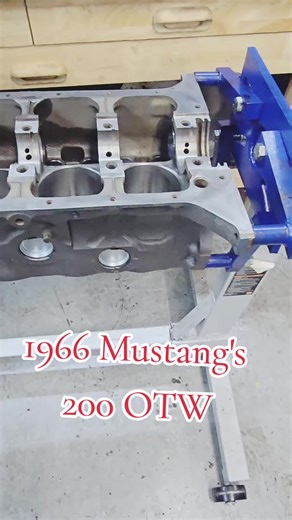This Inline 6 200 3.3 Goes in 1966 Mustang we have completely updated! This is a fun build already! Beautiful engine for a beautiful car! #FYP #ClassicCars #Vintage #OldSchool #Atlanta