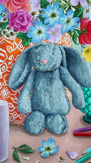 Kate Quinn | Australian Oil Painter | When your beautiful customer wants you to create a large painting for her daughter to mark the end of primary school but sends you the... | Instagram