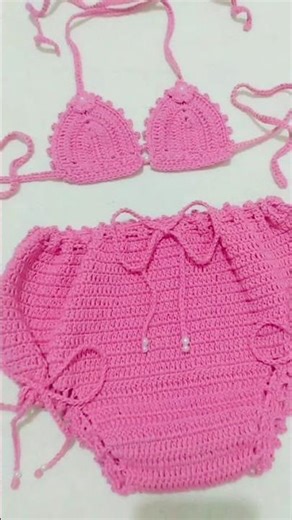 🩷Biquíni de crochê infantil🩷 #shorts #crochet