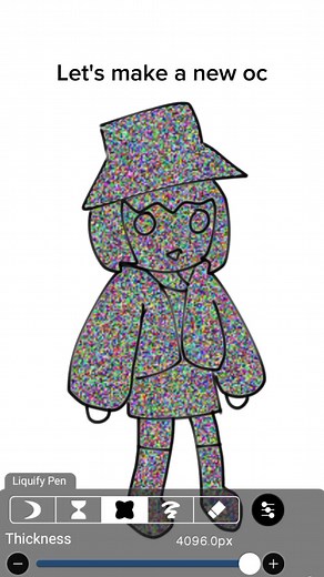 Random color challenge :)) #digitalart #tiktok #ibispaintx #challenge #artchallenge #originalcharacter #oc #fyp #viral #artist