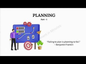 Planning (Part 1) | Functions of Management | Importance, Types & Examples | MBA, BBA, Commerce