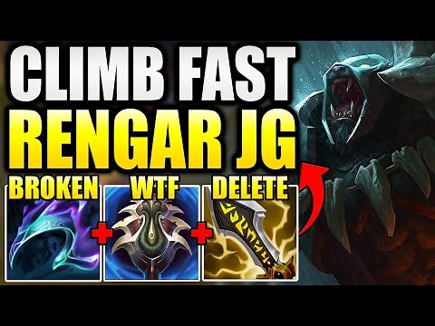 HOW TO PLAY RENGAR JUNGLE CORRECTLY IN ORDER TO CLIMB VERY FAST IN SOLO Q!
