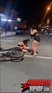 Damn: Brazilian Woman Gets Pulled Off Motorcycle By Her Hair And Beat Up For Allegedly Talking Ish!