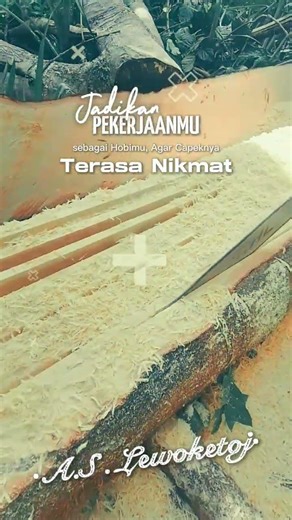 sejelek apapun pekerjaan kita , jadikanlah hobi hingga lelahnya berubah jadi berkat.#motivasdiri