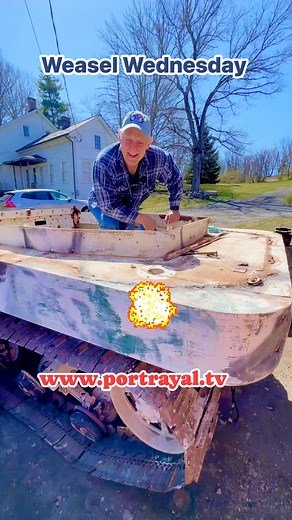 Weasel Wednesday - Rare T15 Studebaker Weasel - Experimental tracked vehicle #shoptime #portrayaltv #ww2 #wwii #ww2history #militaryhistory #Restoration #vintage #history #trackedvehicle | Portrayal