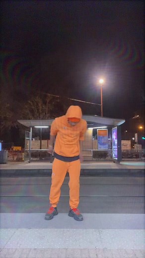 Dynamic Dance Routine at Urban Night Scene