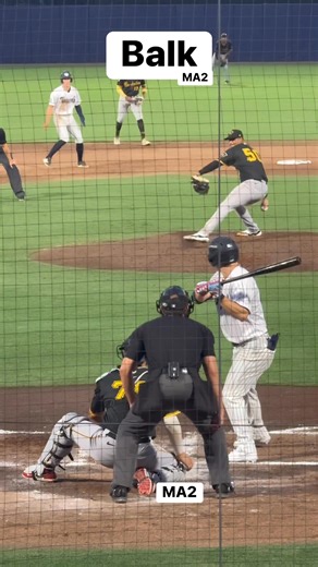 The field Umpire calls a balk on the pitcher. #Baseball #MichaelAcevedoII #MA2 #Umpire #rules #Balk #ThatWay George M. Steinbrenner FieldTampa Tarpons | Michael Acevedo II
