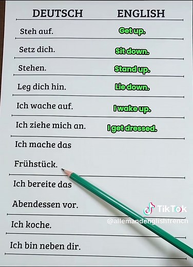 Deutsch & Englisch lernen: Einfache Sätze für Anfänger