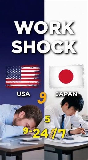 “9-5 in America vs 24/7 in Japan — Big Difference! 💀”