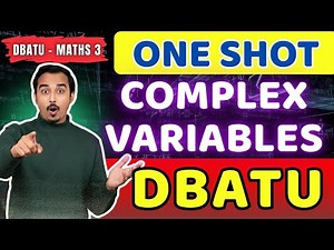 COMPLEX VARIABLES | DBATU MATHS 3 | MOST IMPORTANT QUESTIONS | ENGINEERING MATHS #dbatu #dbatumaths3