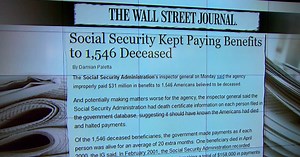 Social Security officials say $31M paid to dead recipients