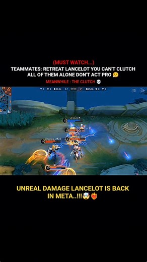NERF LANCELOT UNREAL DAMAGE 🗿🤯😱#mlbb #mobilelegends #shorts #moba #mobalegends5v5 #sora #montage #ml