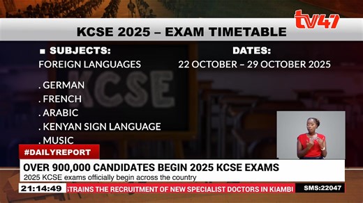2025 KCSE exams officially begin across the country Over 900,000 candidates sit for the national examinations. #TV47DailyReport #PeoplesCourt | TV47 Digital