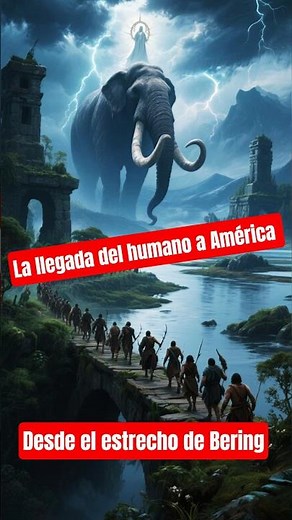 Cómo llegó el primer humano a américa #historiadeamerica#hiatoria#estrechodebering