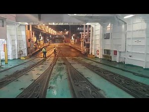 Wjazd na prom Jan Śniadecki Unity Line w Świnoujściu