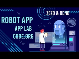 كيفية عمل تطبيق روبوت باستخدام App Lab في موقع Code.org