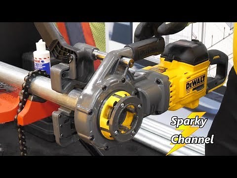 DeWalt New 60V Max Pipe Threader DCE700X2 From NECA 2019