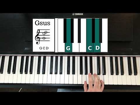 How Gsus Chord on Piano