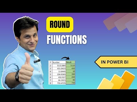 13.3 Round Functions in Power BI (Power Query) | Power BI Tutorial for Beginners | By Pavan Lalwani